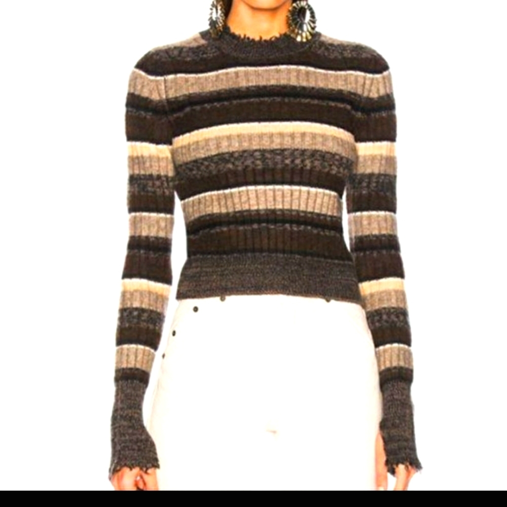 Helmut Lang Ombre Mock Neck